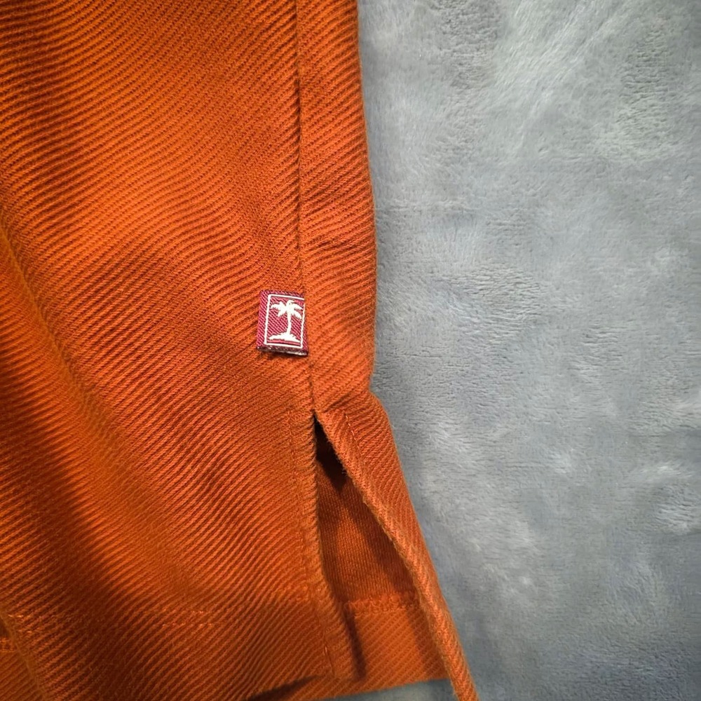 Tommy Bahama Men's Polo Shirt XL Orange/Rust Short Sleeve Pique - Picture 10 of 11